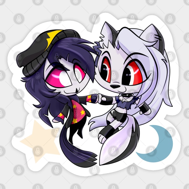 Loona and Octavia Chibi Sticker by PaoSnow